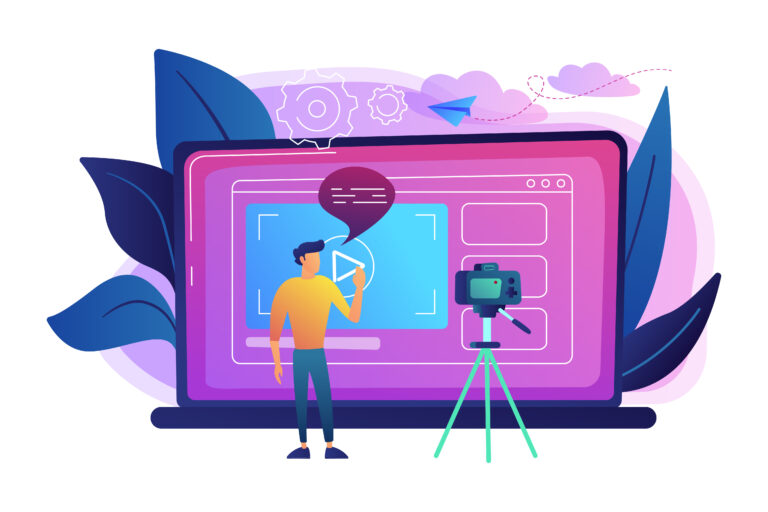 Vlog concept vector illustration